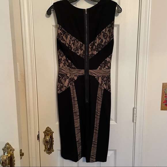 BCBG Black and Lace Sheath Dress - Picture 4 of 5